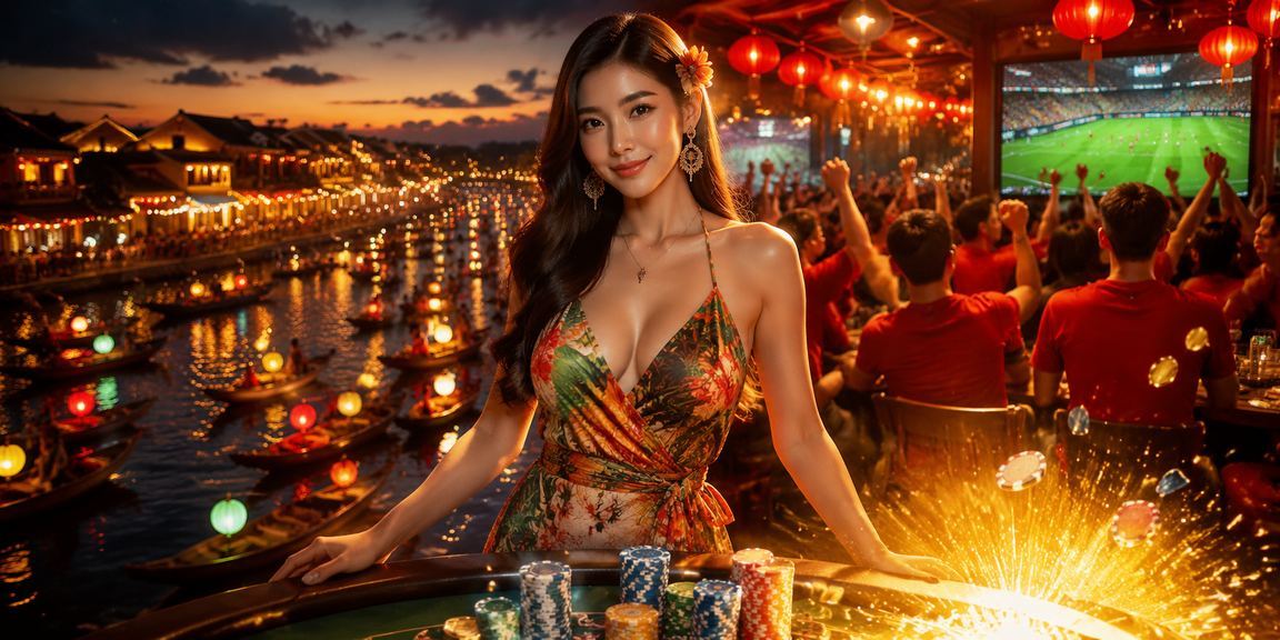 Người chơi giải trí casino tại lễ hội Tết Hội An trong không khí vui tươi và có kiểm soát