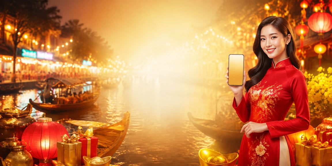 Người chơi VIP tại vùng Mekong nhận thưởng jackpot trong trang phục áo dài